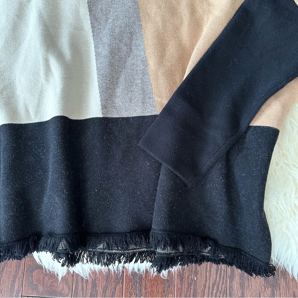 Thml Color-Block Fringe Detail Dropped Shoulder P… - image 3